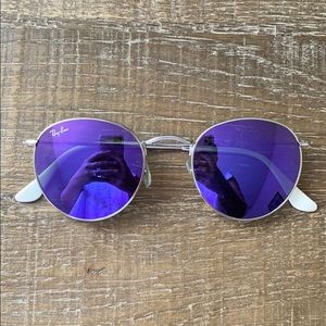 Purple ray bans w case